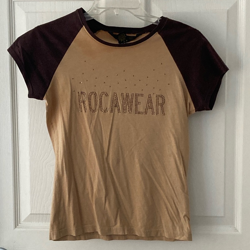 Rocawear Baby Tee Size M Tan Brown